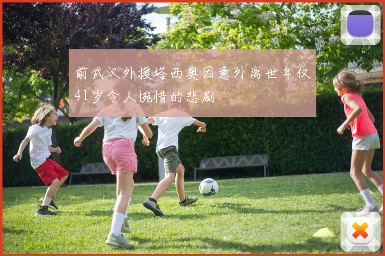 前武汉外援塔西奥因意外离世年仅41岁令人惋惜的悲剧